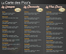 Menu La Tour de Pizz's - Les pizzas