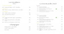 Menu Le Dit Vin - Vins blancs et champagnes