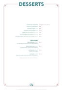 Menu Auberge de la Rade - Les desserts