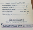 Menu Bistrot Loudet - Les plats