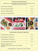 Menu Le Saïgon New - Rouleaux de printemps et  salades