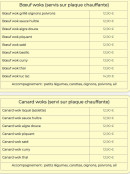Menu Le Saïgon New - Bœuf woks et canard woks
