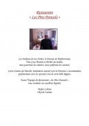 Menu Les Pins Parasols - Informations