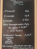 Carte et menu de Rotisserie du Centre à La Cadiere d'Azur — Les tacos