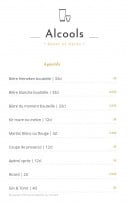Menu The Fork & Beaver - Apéritifs