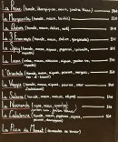 Carte et menu de Les Terrasses de Fany à Nans les Pins — Exemple de menu