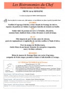 Menu Le Saint Endréol - Les menus de la semaine