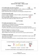 Menu Le Saint Endréol - Les poissons et viandes 