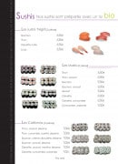 Menu Bô - Les sushis 