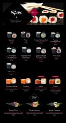 Menu Kyoto - Les makis et temakis