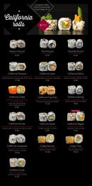 Menu Kyoto - Les california rolls