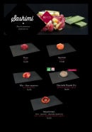 Menu Kyoto - Les sashimis
