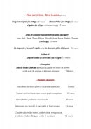 Menu Les Viviers du Pilon - Les plats suite et desserts