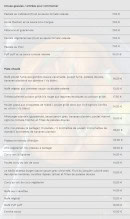 Menu Afrikesty - Les entrées et plats