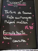 Carte et menu de Les Tables De La Fontaine à Avignon — Exemple de menu