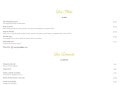 Menu Lotus café - Les plats et desserts