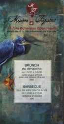 Menu Maison de Fogasses - Menu à la carte 