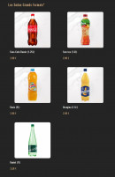 Menu Pizza Cosy - Les sodas grands formats