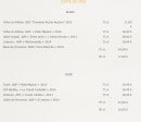 Menu Restaurant Eat - Carte de vins