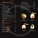 Menu Sushi ball - Spring rolls