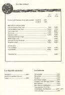 Menu Xuan - Les vins et digestifs