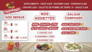 Menu FastFoot - Les menus, assiettes et salades