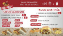 Menu FastFoot - Les tacos
