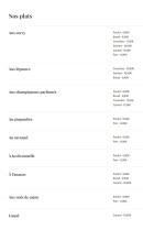 Carte et menu de Le Saïgon à Orange — Les plats