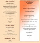 Menu Restaurant Le Parvis - Les menus suite 