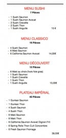 Menu Yoki - Menus et plateau impérial 