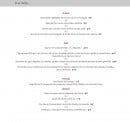 Menu Domaine de Cabasse - Entrées, plats, fromages,.....