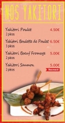 Menu Allo'Sushi84 - Le yakitoriss