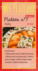 Menu Allo'Sushi84 - Plateaux numero 7