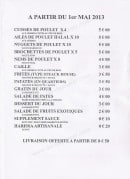 Menu L'Azienda - les assiettes 