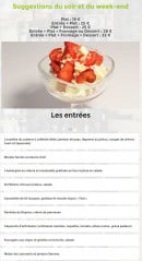 Menu Chez Félicien - Les entrées
