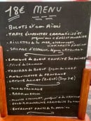 Menu Les Aromates - Exemple de menu