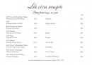 Menu La Petite Maison de Cucuron - Les vins rouges petits fruits rouges et noirs