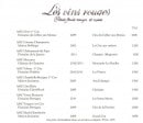 Menu La Petite Maison de Cucuron - Les vins rouges petits fruits rouges et noirs suite 2