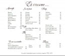 Menu La Petite Maison de Cucuron - Les apéritifs,jus de fruits,sirops...