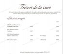 Menu La Petite Maison de Cucuron - Le trésor de la cave des vins rouges