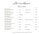 Menu La Petite Maison de Cucuron - Les vins blancs secs et minéraux suite