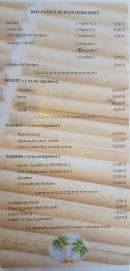 Menu Escapade Créole - Les plats