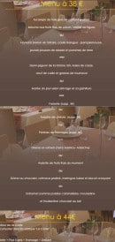 Menu Montmirail - Menu à 38€ 