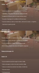 Menu Montmirail - Entrées, plats, desserts,....