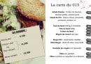 Menu Brasserie le 015 - Menu à la carte
