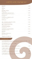 Menu l'hermine - les crepes de froment