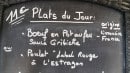 Menu Le 1700 - Exemple de menu