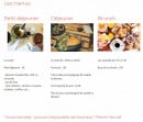 Menu Le livre gourmand - Petit déjeuner, déjeuner et brunch 