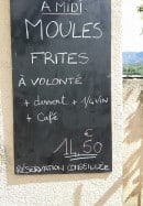 Menu Café du lac - Exemple de menu