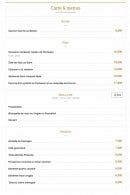Carte et menu de Brasserie du Château à La Tour d'Aigues — Entrées, plats, menus,...